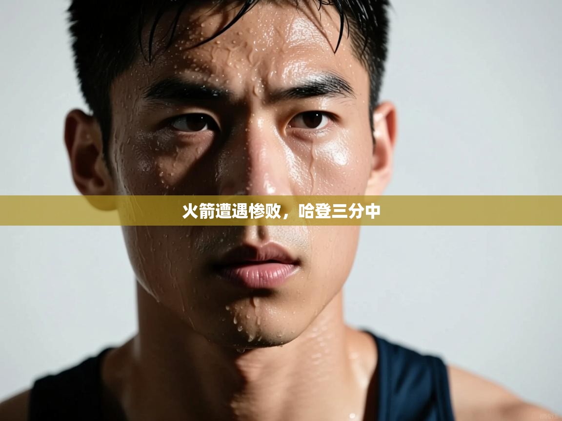 火箭遭遇惨败，哈登三分中